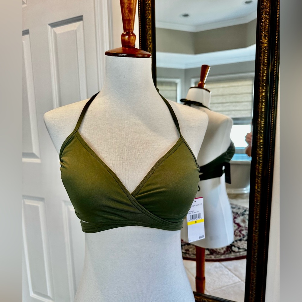 NWT VINCE CAMUTO WRAP BIKINI TOP